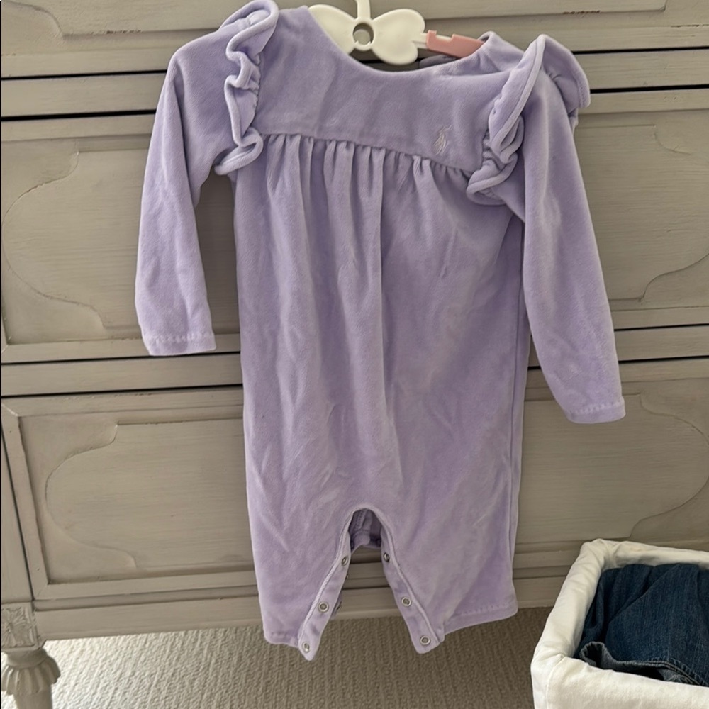 Adorable Lavender Baby Romper